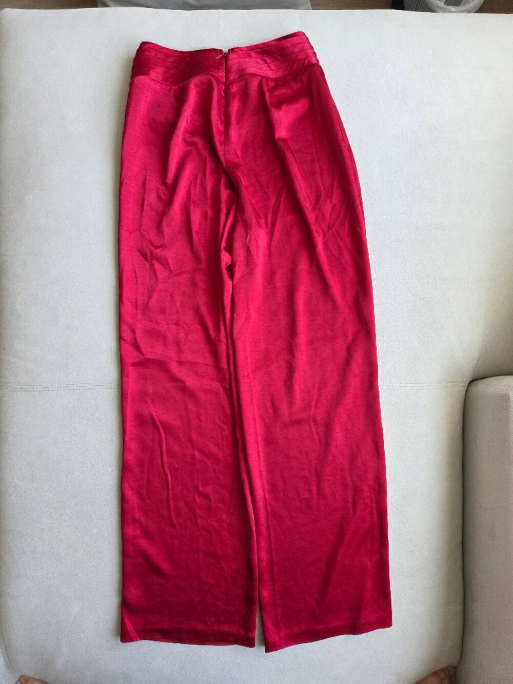 JLUXLABEL Red True Affection Satin Trouser - NWOT - Size S - Picture 6 of 9